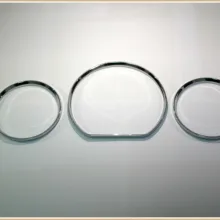Хромированные Спидометр Калибровочные кольца ободок отделка хром тачо кольца для Mercedes Benz W210 00-02/W202 00-02