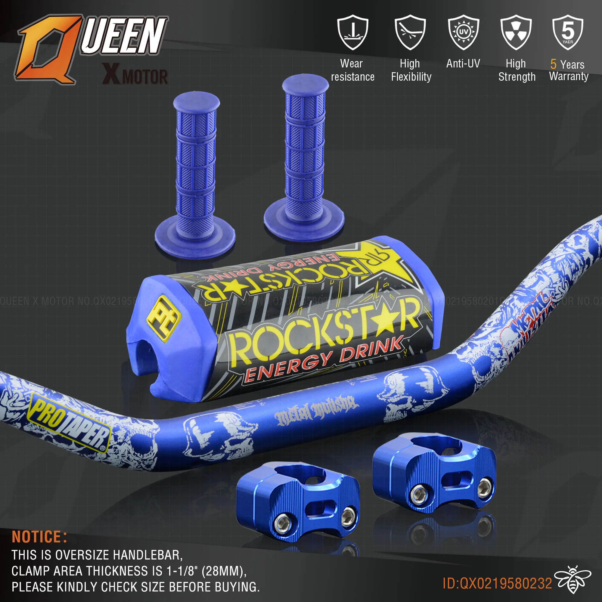 Руль для Pro Taper Pack Bar 1-1/" 6 дней Fatbar Колодки Ручки Pit Pro Racing Dirt Pit Bike мотоцикл с адаптер cnc