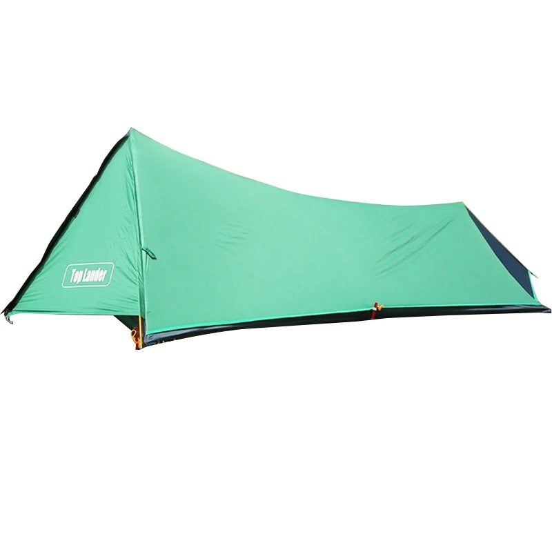 Топ Lander 4 сезон свет двойная башня 1 человек покрытием палатка без полюса, Открытый Одноместный тент