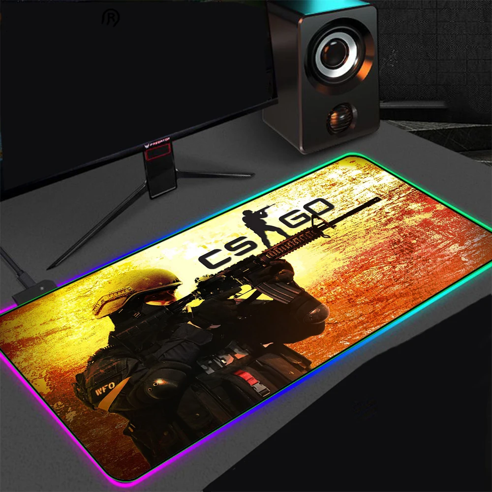 XGZ Gaming CSGO Keyboard Carpet Pad RGB Mouse Pad Computer Laptop ...