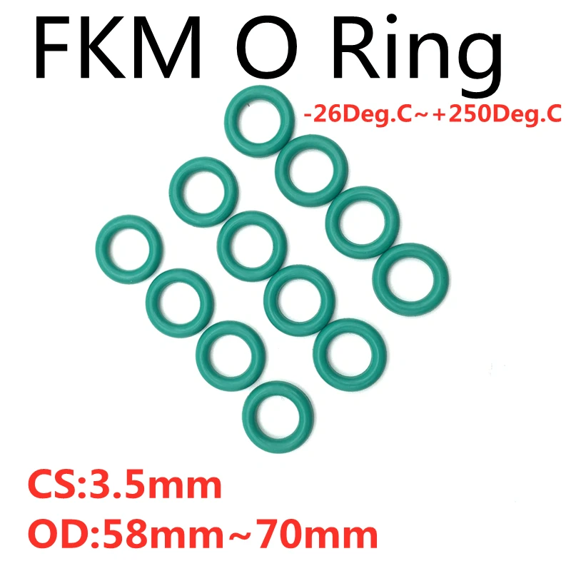 2Pcs OD 79mm ölbeständige säure- und alkalisistente dichtungsdichtung fkm o-ring 79x72x3.5mm 2 stück grün fkm o-ring dichtungen CS 3.5mm 
