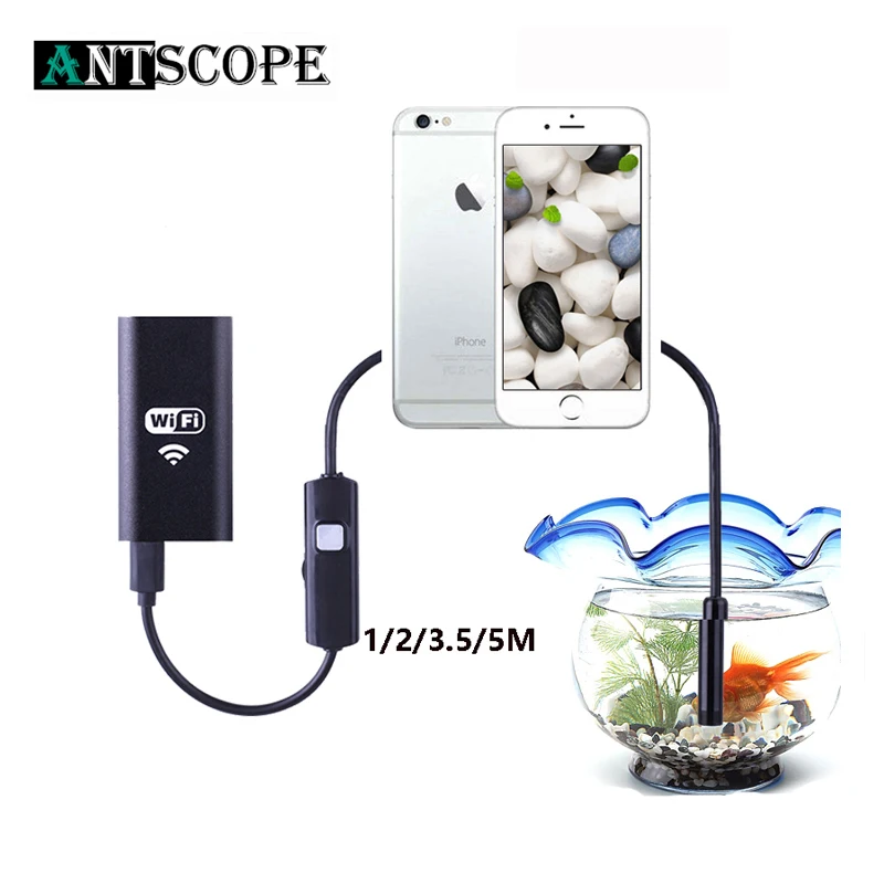 Антскоп Wifi эндоскоп камера Android 720P Iphone Водонепроницаемая Камера Эндоскоп iOS