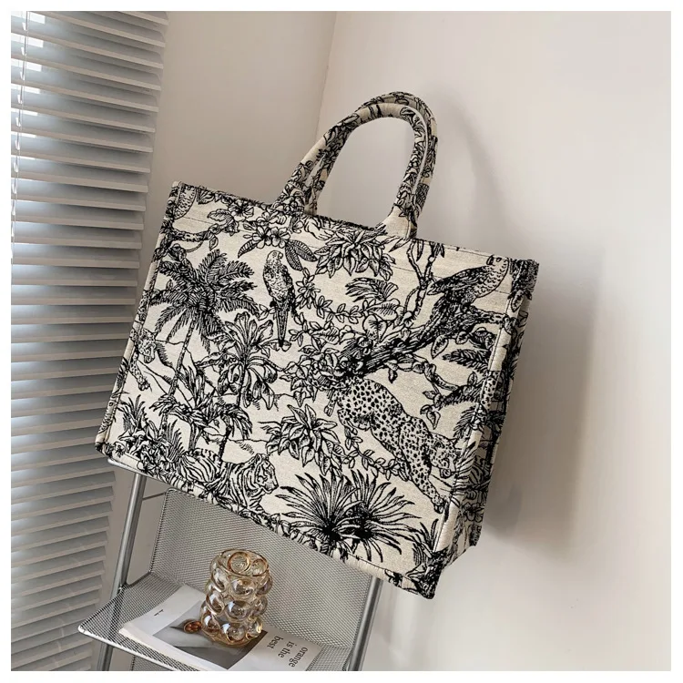 2021 Fashion Luxury Designer Handbag Brand Bag Purses and Handbags for Women Shopper Jacquard Embroidery Beach Shoulder Tote Bag