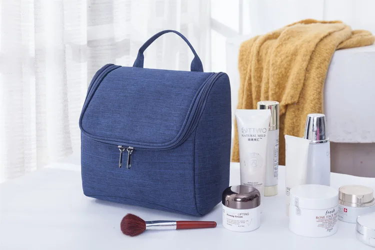 Dropship Trend Travel Portable Handle Waterproof Cosmetic Kits Storage Organizer Case Unisex Beauty Lady Makeup Bag