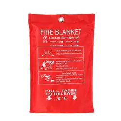 В случае пожара, при пожаре одеяло для выживания из стекловолокна Защитная крышка для Дома кухни кемпинга FKU66