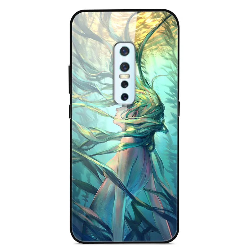 Чехол для Vivo V17 Pro, жесткая стеклянная задняя крышка, чехол для телефона, чехол для Vivo V17 Pro, чехол, TPU бампер, закаленное стекло для Vivo V17 Pro V17Pro