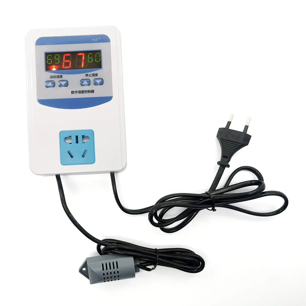 Digital Humidity Controller With Euro Plug Moisture Controller Humidity