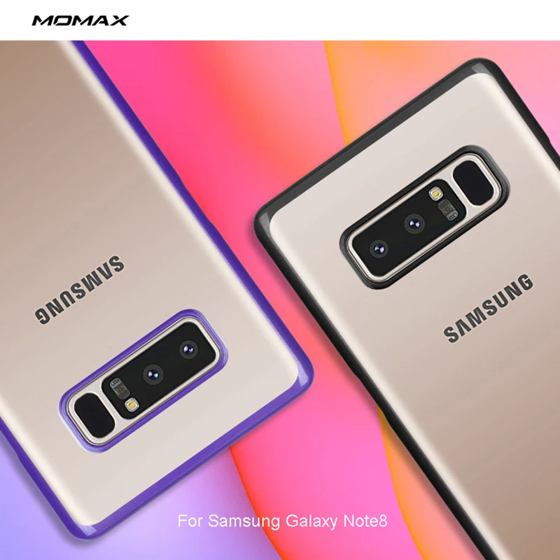 MOMAX note 8 phone shell Oil color contrast protective cover hard all-inclusive anti-drop mobile case |