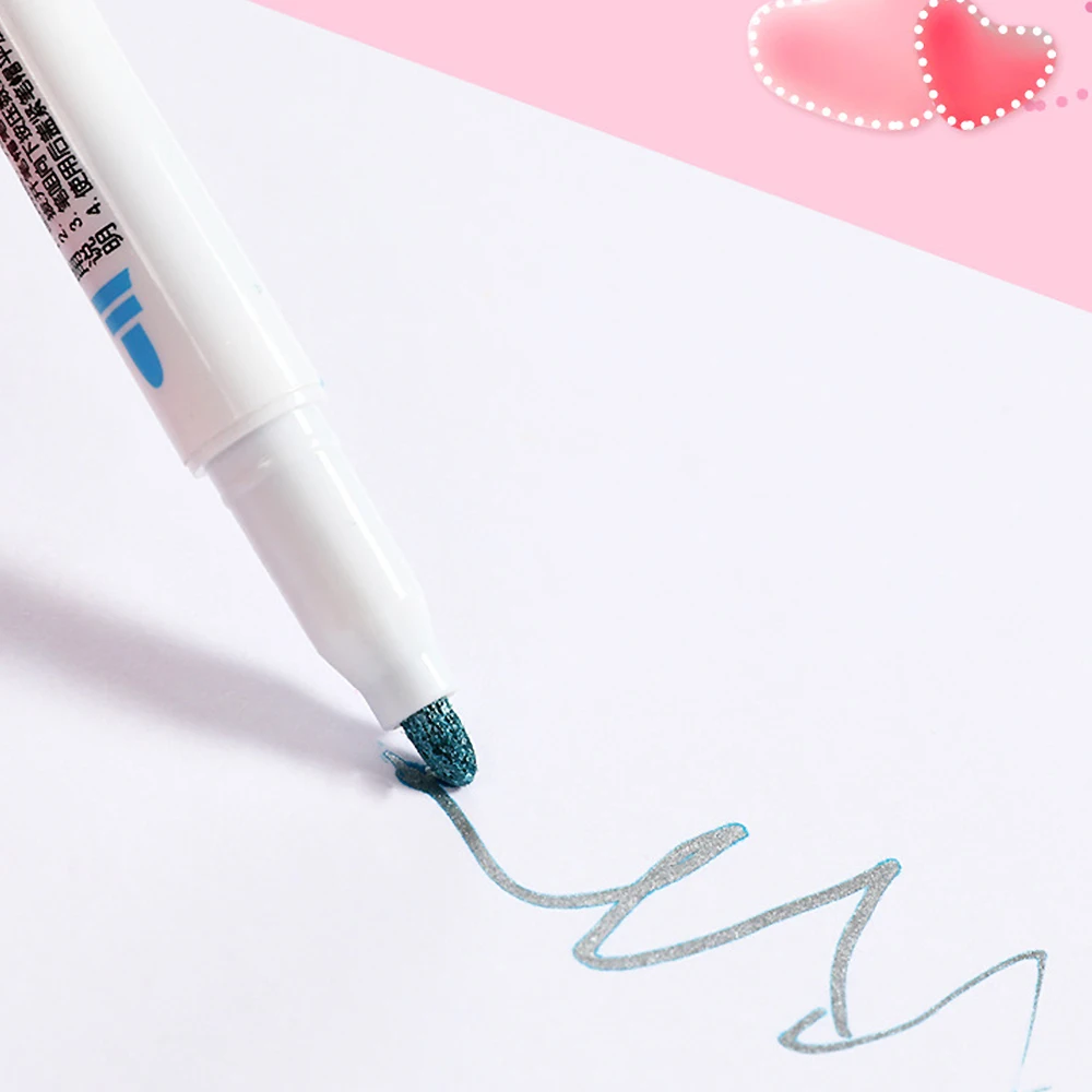 8 цветов/Набор открыток для письма и рисования двойная линия контурная ручка двухлинейная цветная ручка маркеры 3