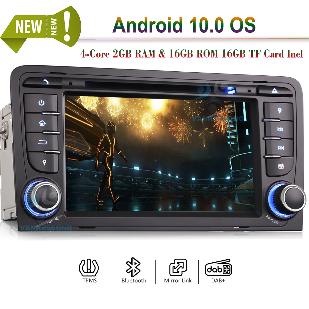 7 &quotCARPLAY BLUETOOTH ANDROID 10 0 DSP GPS SATNAV тачскрин Авторадио 4G WiFi DAB + для Audi A3|GPS транспорта| |