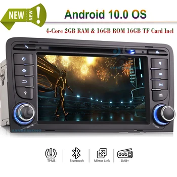 

7" CARPLAY BLUETOOTH ANDROID 10.0 DSP GPS SATNAV TOUCHSCREEN AUTORADIO Radio 4G WiFi DAB+ for Audi A3