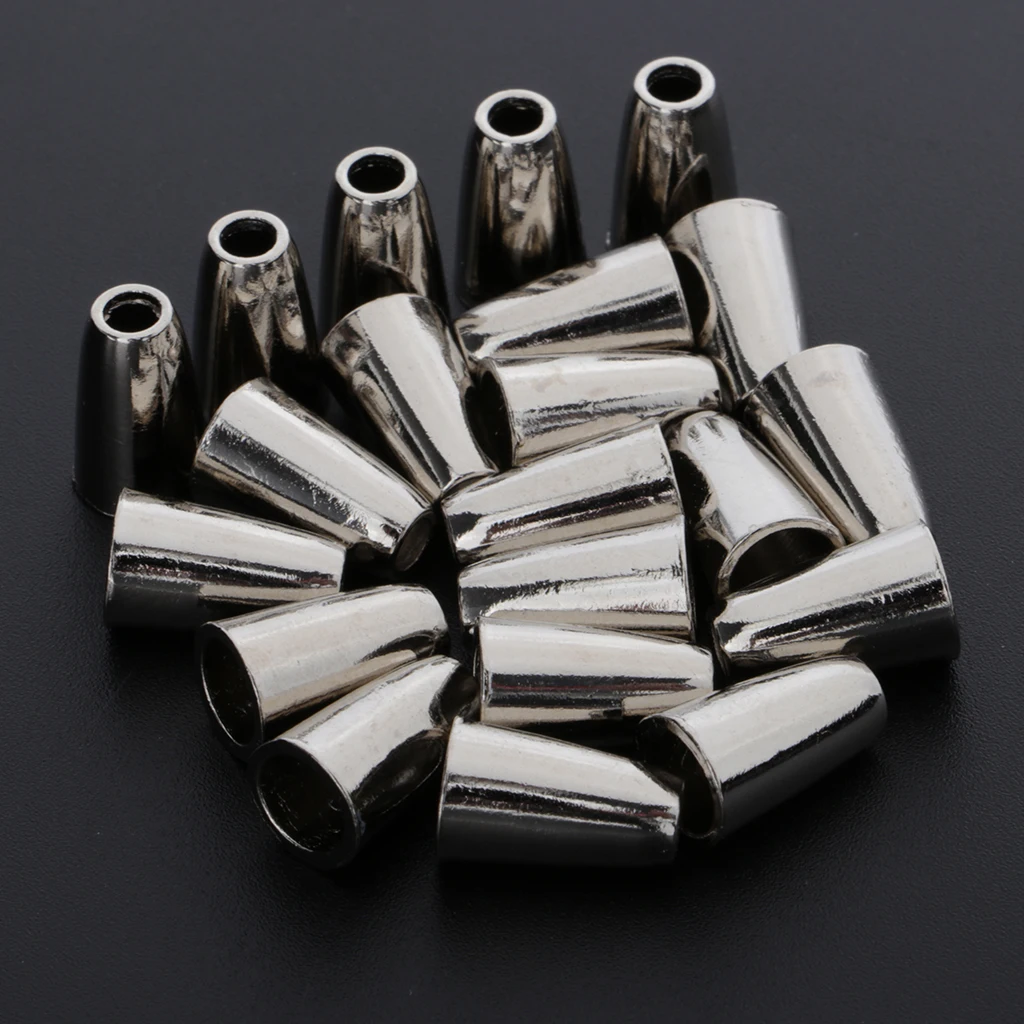20pcs Zinc Alloy Bell Drawstring Rope Ends Cord Stopper Rope Paracord Locks