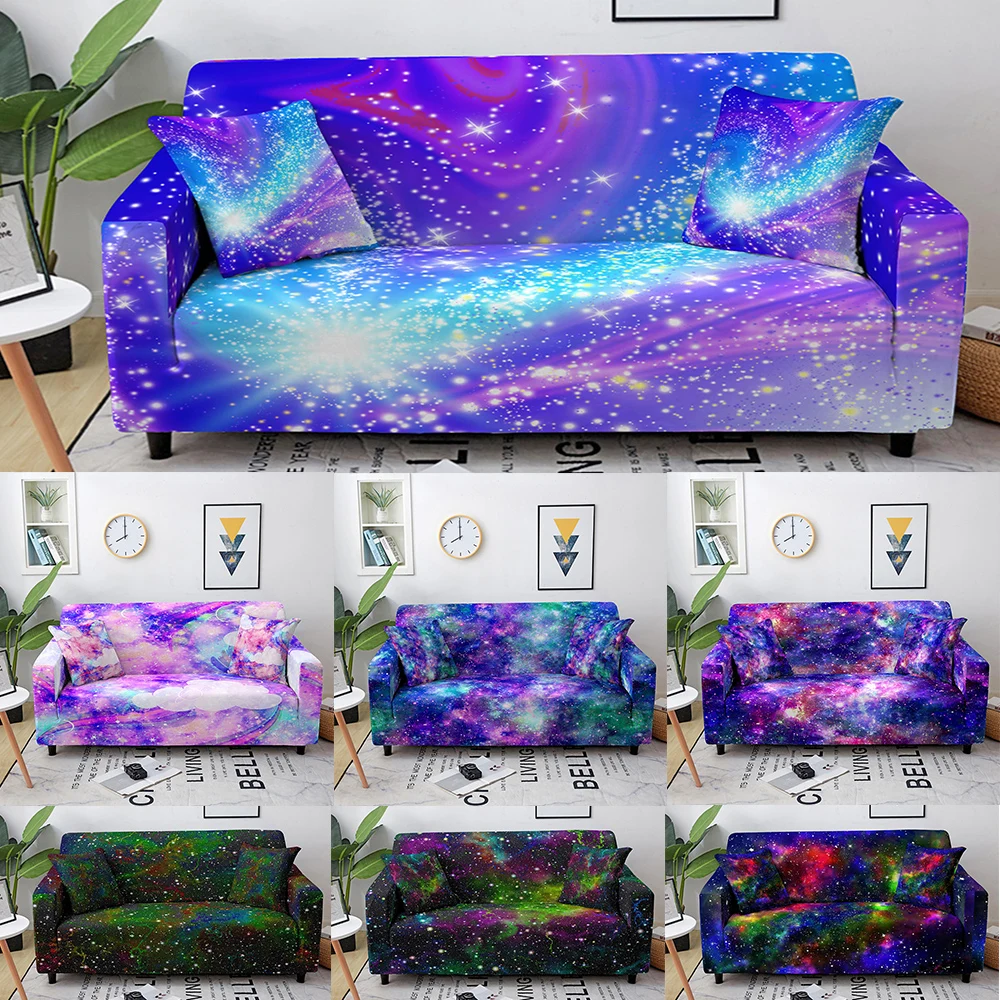 

1/2/3/4 Seaters Colorful Pattern Printed Sofa Cover for Home Living Room Sofa Couch Strenth Protective Cover Slipcover