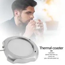 Подогреватель из алюминиевого сплава USB портативный подогреватель чашек для чая, кофе, напитков, кружка, коврик, аксессуары для бутылок