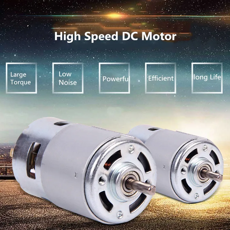 775 двигатель постоянного тока 3500-9000 об/мин AC/DC 12 V-36 V шариковый подшипник большой высокий крутящий момент Мощность низкая Шум Лидер продаж электронный компонент мотор