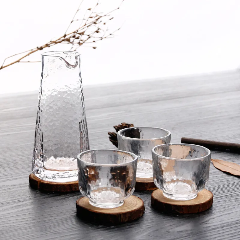 Juego De Jarra Y 2 Vasos De Cerámica Japonesa Para Sake – Diseño Azul Estrellado, Tradicional, Reutilizable, Apto Para Lavavajillas, Tamaño 12x6 Cm
