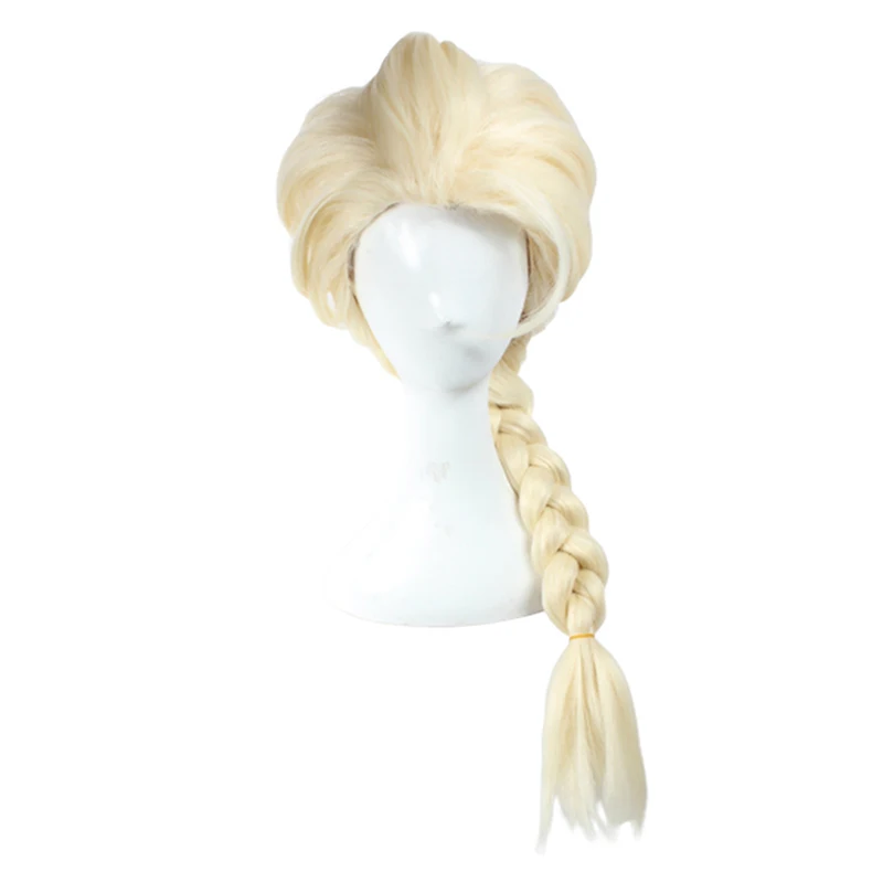 Парики для косплея Снежная королева Эльза светлые волосы плетеные парики