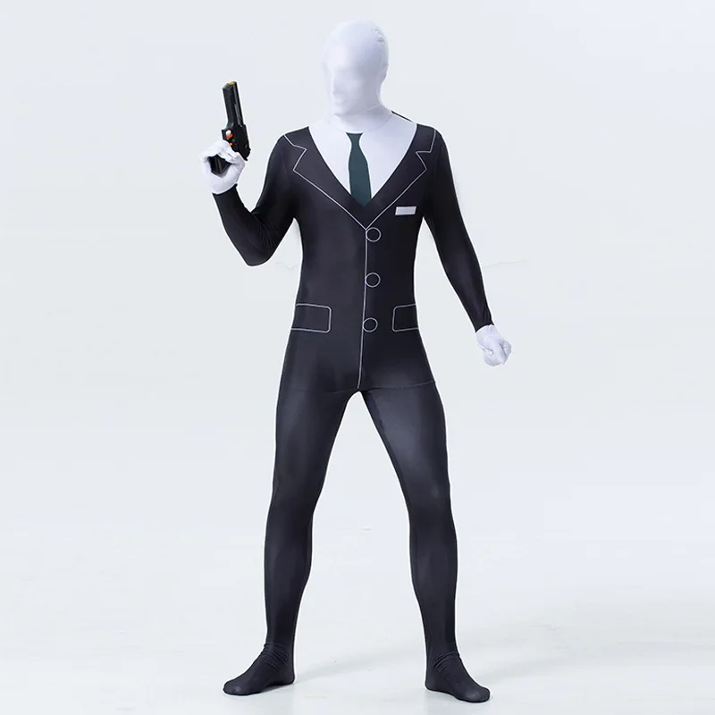 Взрослый 3D цифровой печати аниме мужской агент группа косплей один набор колготок костюм на Хеллоуин карнавальный представление полное тело зентай