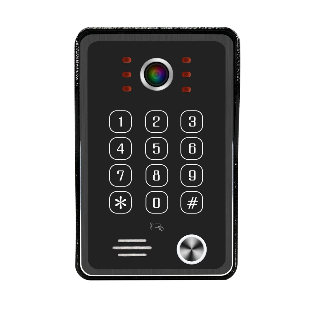 Dragonsview 7 дюймов RFID видео телефон двери пароль видеопереговорное устройство система ID карта обнаружения движения Запись SD карта
