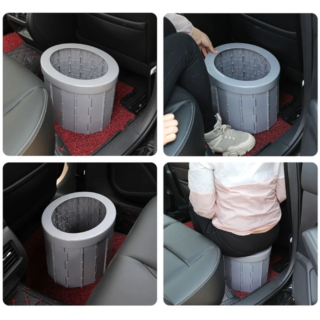 Toilettes De Camping Portables Pour Voiture, Commode Pour Voyage Randonnée  Longs Trajets, Embouteillage, Siège De Toilette Mobile Avec 10 Sacs De  Remplacement - Outils D'extérieur - AliExpress