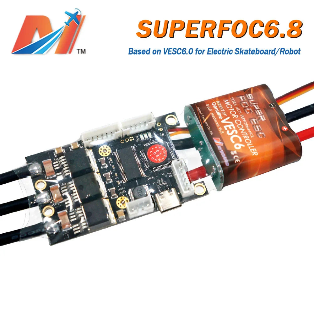 Maytech SuperFOC6.8 FOC ESC 50A на основе VESC6 для электрического Лонгборда DIY скейтборд робототехники боевой робот