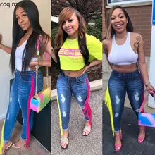 Джинсы размера плюс, женские джинсы s, Женские джинсовые штаны, женские брюки, джинсы Calca Feminina X9180