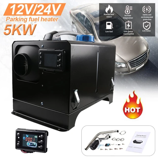 Chauffage Diesel 5kw 12V avec interrupteur LCD, pour voiture, camping-Car,  remorque, camion, véhicules, Parking, silencieux - AliExpress