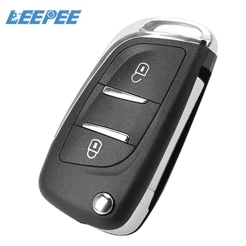 

Car Key Shell Fob Case 2 Button Remote Flip Folding Autos Accessories For Peugeot 107 207 307 307S 308 407 607 2BT DKT0269