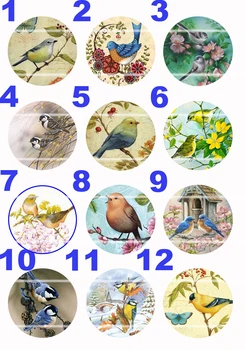 

Handmade Colorful picture Round Glass Cabochons Refrigerator magnet for Necklace Decoration and Phone Chain Accessaries174