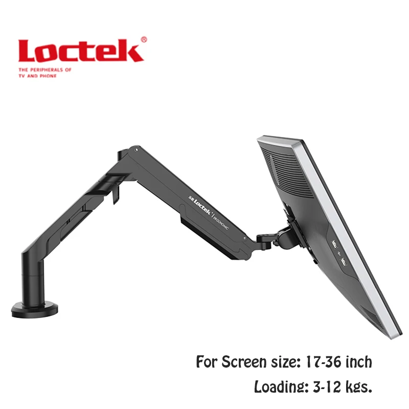 Loctek Instalação Rápida Desktop Suporte 17 -36 Monitor Titular Movimento Completo Led Lcd Computador Montar Braço Max. Loading 12kgs a8 Mod. 1475112