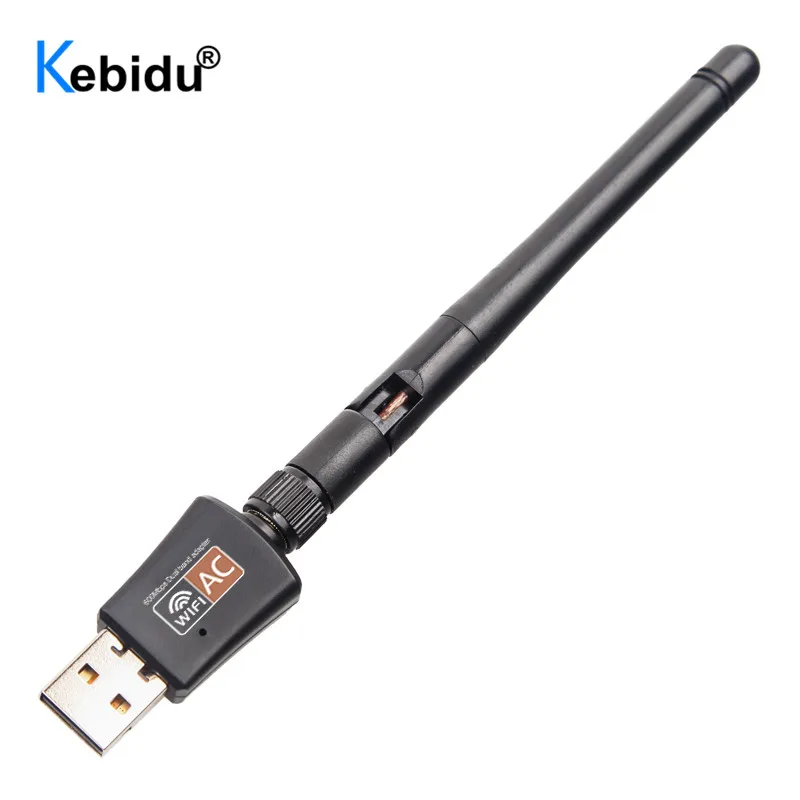 600 Мбит/с USB WiFi адаптер 2dB антенна Usb сетевой карты Dual Band 2 4G Wi-Fi 5 ГГц Ethernet приемник