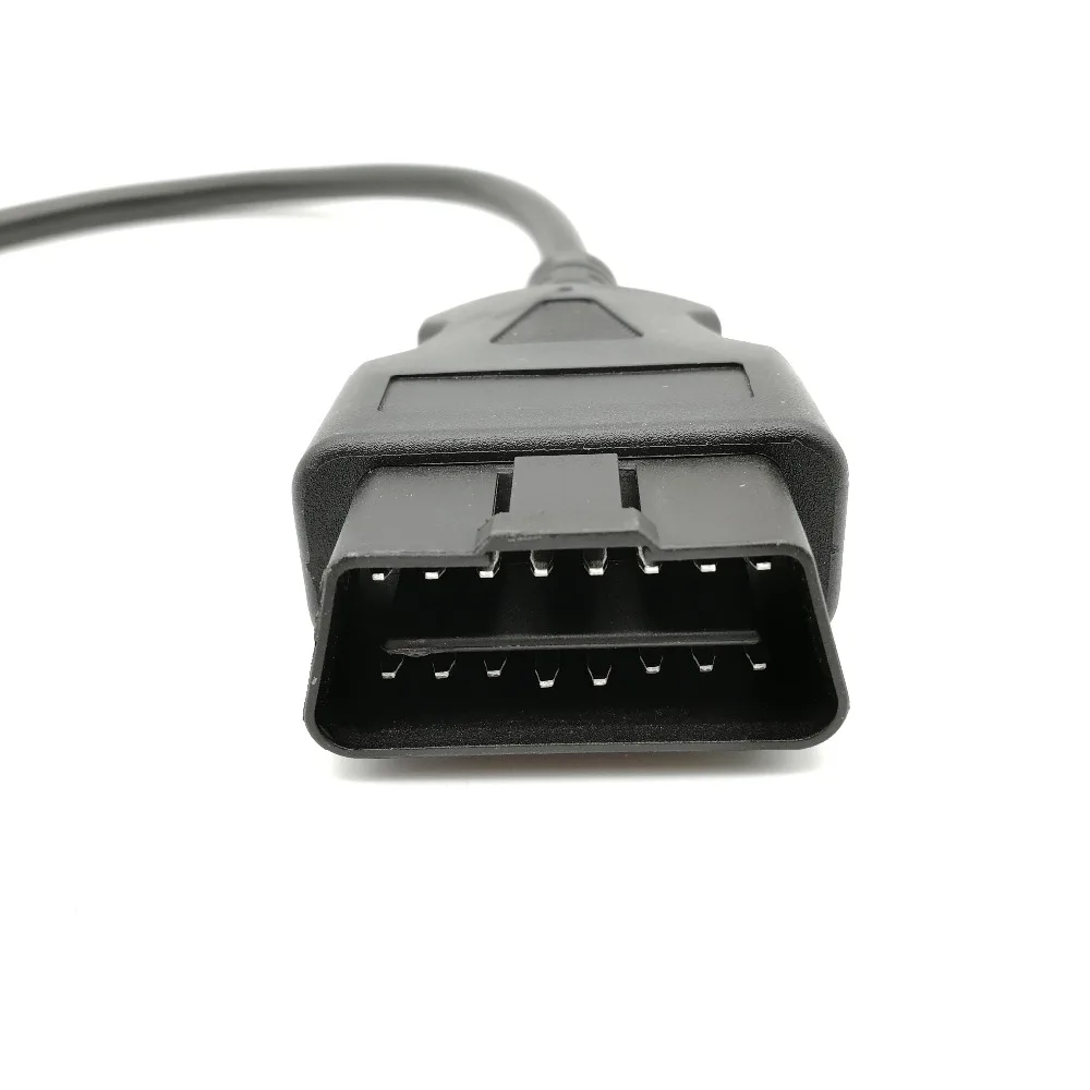 10 шт./лот! OBD2 16pin разъем для открытия OBD кабель obd-ii OBD-ii ODB2 16 pin ELM327 OBD 2 адаптер автомобильный сканер разъем