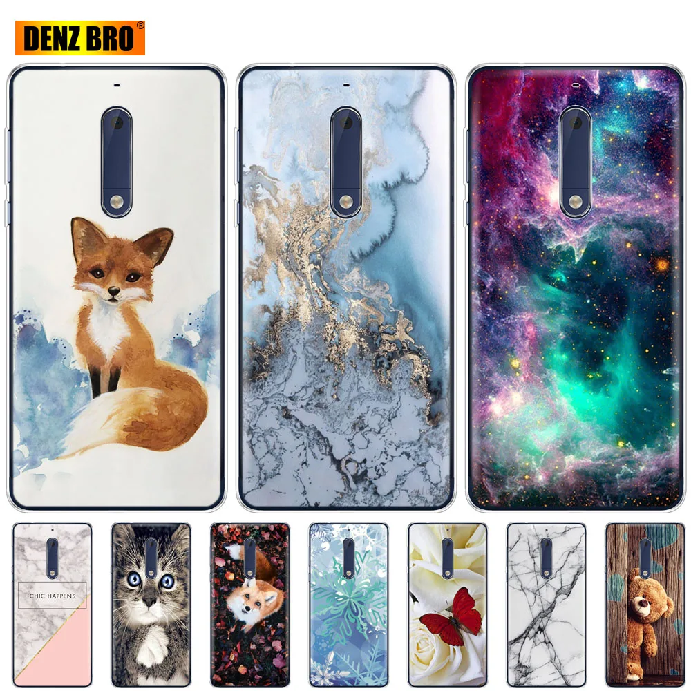 

soft Silicone case for Nokia 1 2 2.1 3 3.1 5 5.1 plus 2018 soft tpu cover shockproof Coque bumper housing full 360 protective