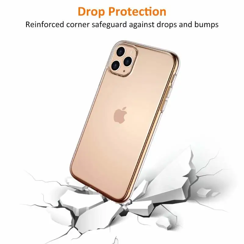 Чехол для iPhone 12 7 8 Plus 11 Pro 10 X XS XR SE 6 6s Max Coque Fundas Capa shell Тонкий Мягкий ТПУ силиконовый