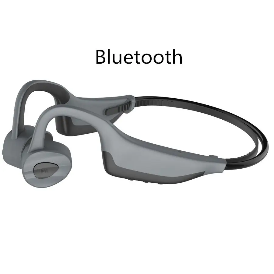 IP68 водонепроницаемый MP3 Bone Bluetooth 5,0 проводящая гарнитура 16G HIFI MP3 плеер наружные спортивные наушники USB MP3 Музыкальные плееры - Цвет: Черный