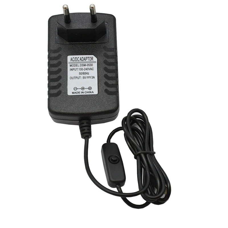 Pi 4 адаптер питания вкл/выкл переключатель Usb-C 5V 3.0A