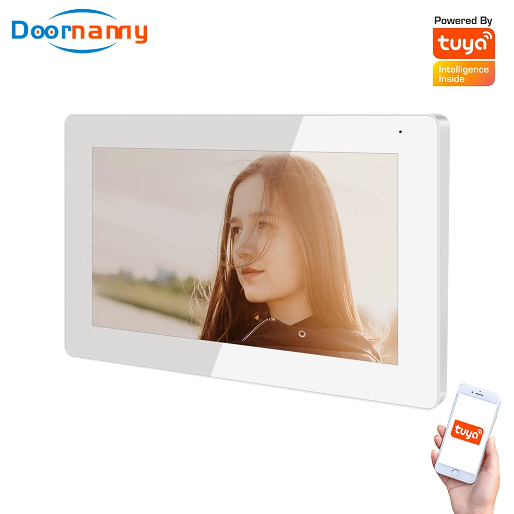 Monitor de vídeo intercomunicador Tuya AHD CVBS, 4 cables, WiFi analógico, pantalla completamente táctil inalámbrica, 7 pulgadas, 86721