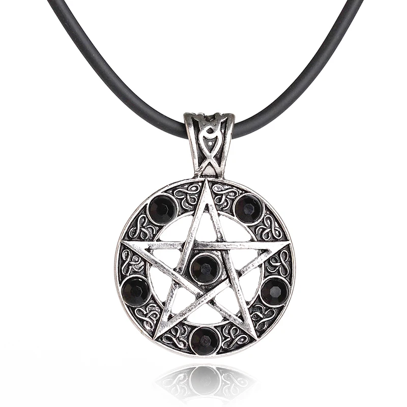 Collana MENDEL Stella Pentagramma Collana Ciondolo Stella Pagana In Acciaio Inox – Per Uomo, Stile Wiccan, Lunghezza 25 Pollici | Marca MENDEL Ciondolo Stella Wiccan Acciaio Inox - Foto 6