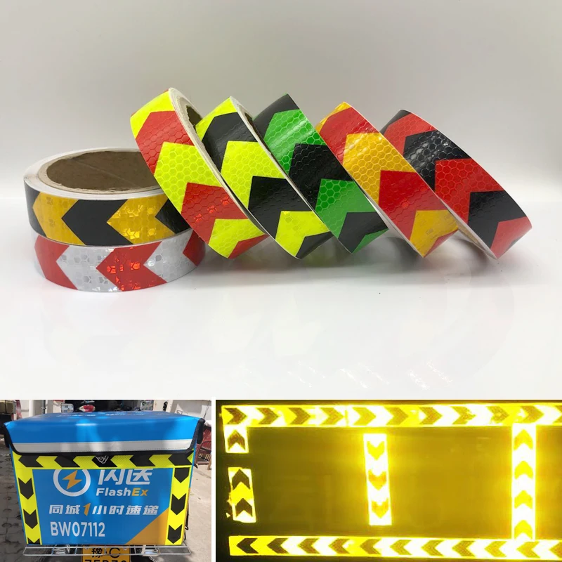 Motorcycle Bicycle Reflective Belt White Tape Safety Warning Sticker Accessories 