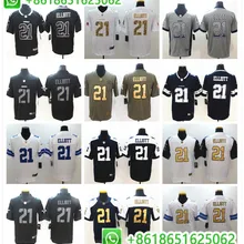 Мужчины Даллас Эзекиль Эллиот игра Цвет пик футбольные майки