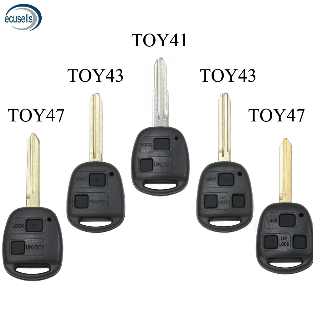 2/3 кнопки TOY41/TOY43/TOY47 Сменный Чехол для Toyota Yaris Hiace Corolla Avensis Camry | Автомобили и