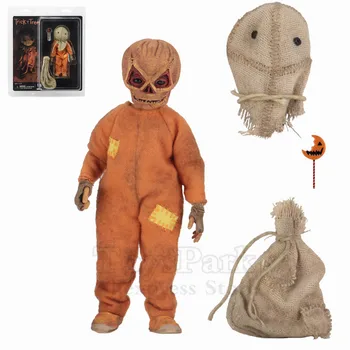 

Trick R Treat Sam Clothed 8" Scale Action Figure With Bag & Lollipop Halloween 2007 Classic Film Movie NECA Toys Collection Doll