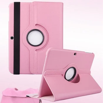 

360 Degrees Rotating Scratch Resistant Stand Function Flip Type PU Leather Tablet Cover Protective Dustproof For Samsung TAB4