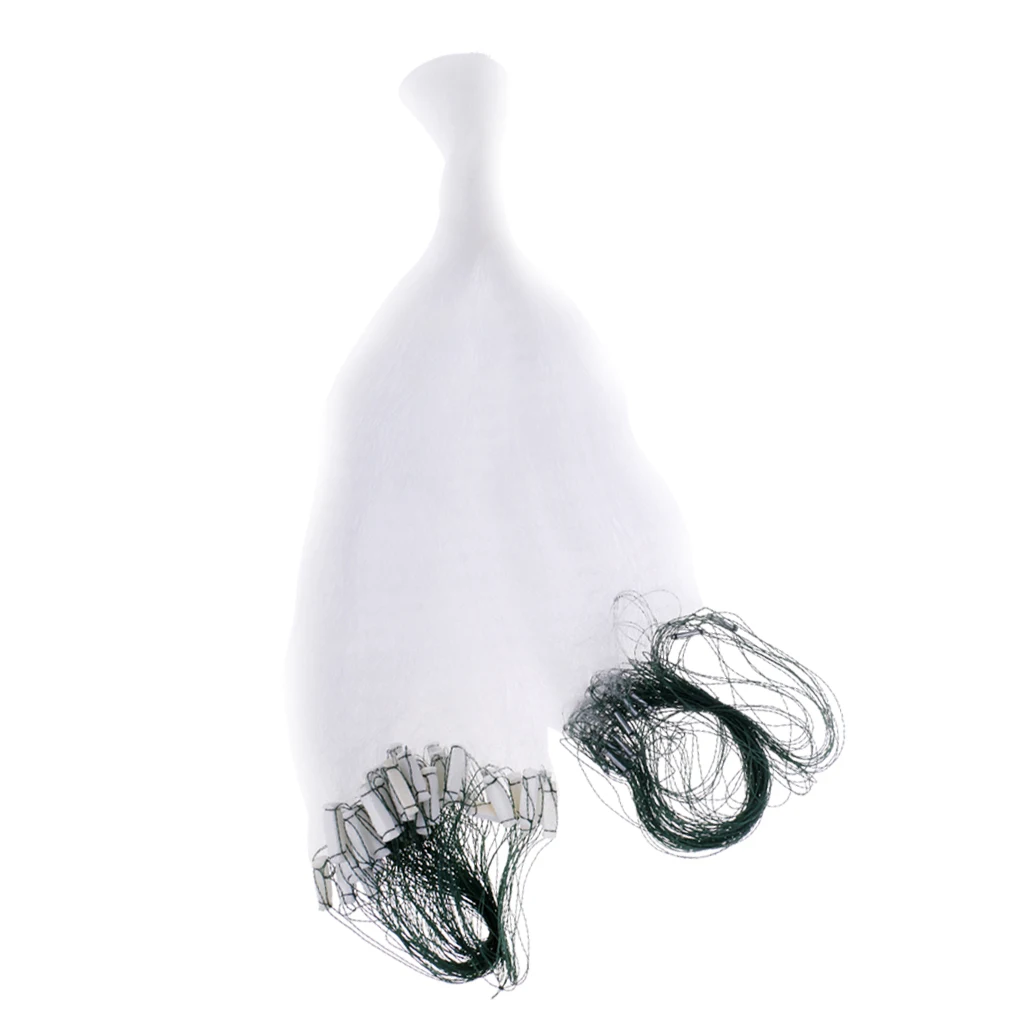 Three Layers Fishing Gill Net Fishing Net Seine Net with Foam Float Bobbers and Lead Sinkers