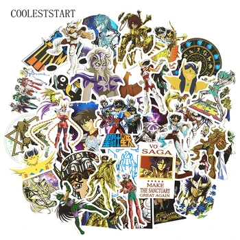 

50 Pcs/Pack Anime Saint Seiya Militant Style Stickers Cartoon For Motorcycle Skateboard Laptop Bicycle Trunk Backpack Waterproof