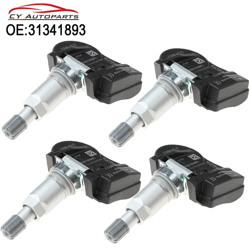 

4PCS 31341893 TPMS Sensor Tire Pressure Sensor For Volvo C30 C70 S40 S60 S70 S80 V40 V50 V60 XC60 XC70 XC90 31341171 313418930