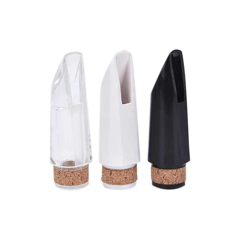 Clarinet and Saxophone Accessories Saxophone and Clarinet Mouthpieces Professional Transparent Clarinet Mouthpiece Woodwind Instruments Part 1pc Mouthpiece for Bb Clarinet Clear / White / Black