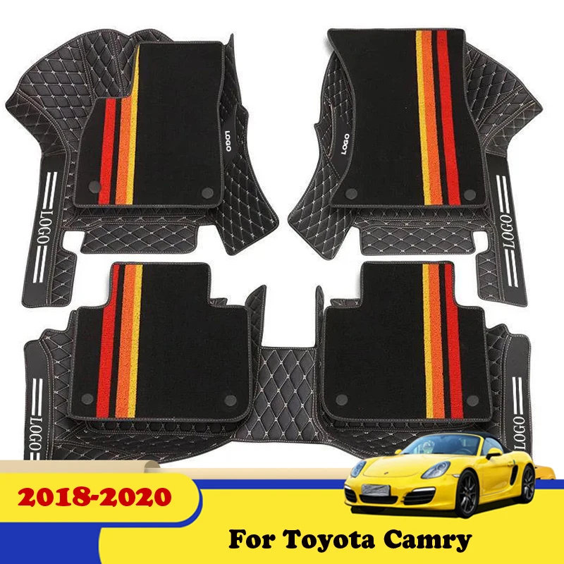 Высококачественные напольные коврики LHD для Toyota Camry 8th XV70 2020 2019 2018 аксессуары