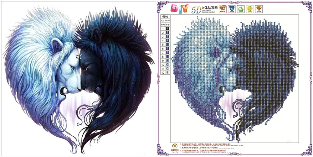 5D DIY Diamond Painting character Animal landscape Cross Ctitch Kit Wall Sticker Diamond Painting Embroidery Home decoration