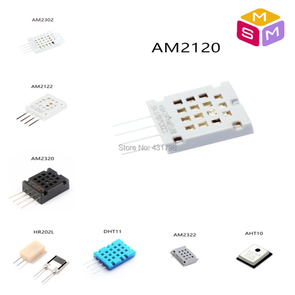 AIoT AM2120/AM2122/AM2320/AM2302/AHT10/DHT11/AM2322/HR202L цифровой датчик температуры и влажности чувствительный конденсатор модуль